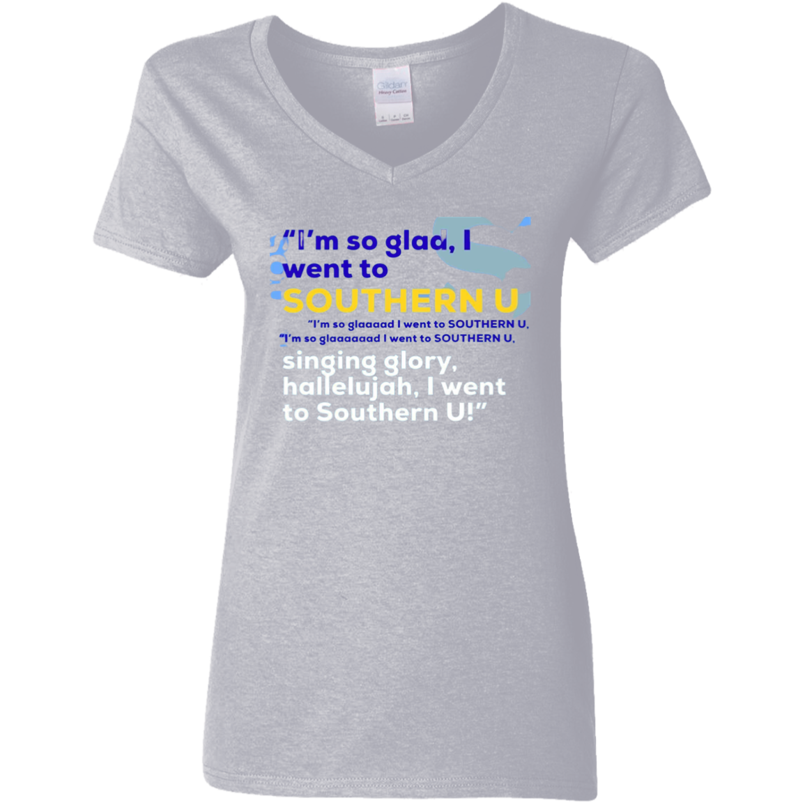I'm So Glad.....G500VL Ladies' 5.3 oz. V-Neck T-Shirt