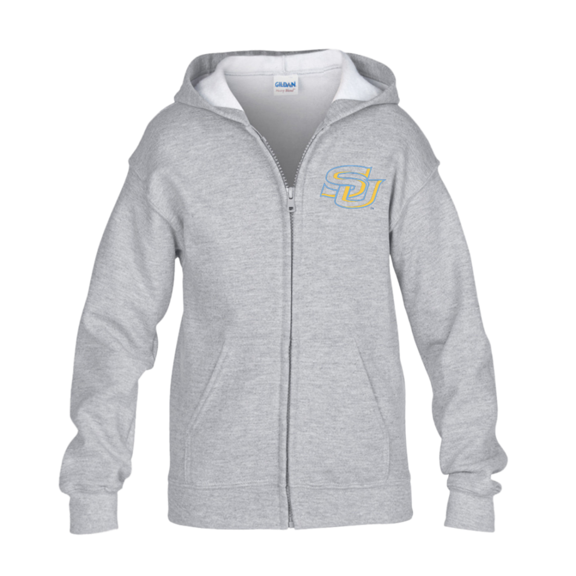 SU G186B Gildan Kids Heavy Blend Full Zip Hoodie