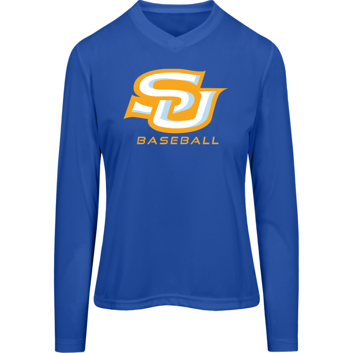 SU Baseball Gold TT11WL Team 365 Womens Zone Long Sleeve Tee