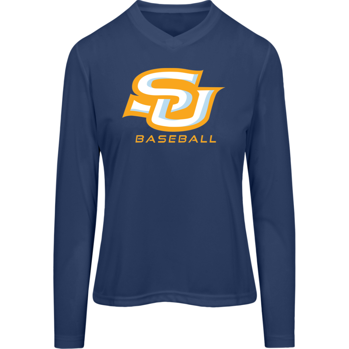 SU Baseball Gold TT11WL Team 365 Womens Zone Long Sleeve Tee