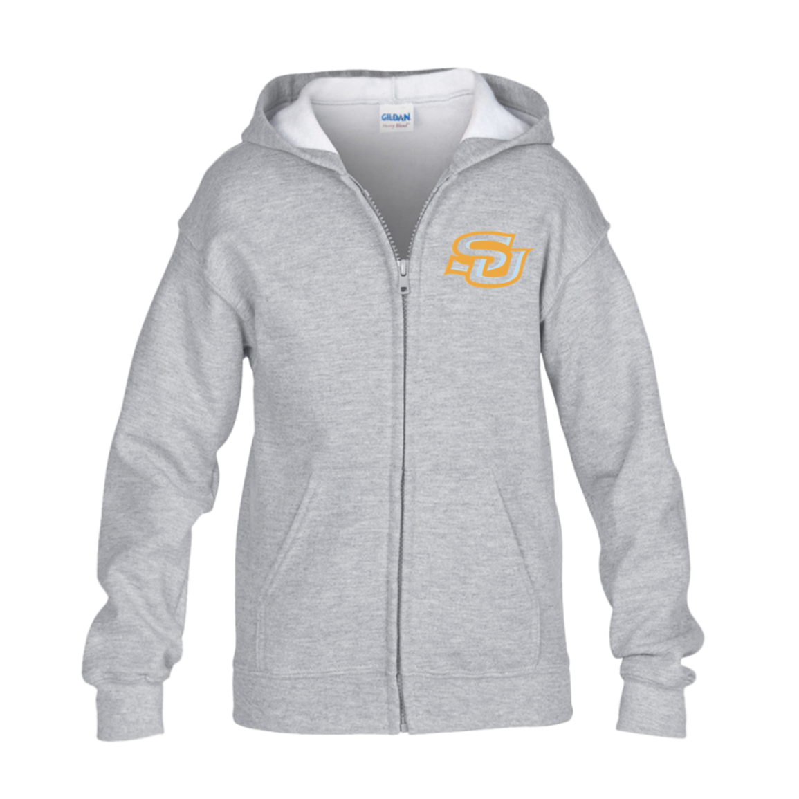 SU G186B Gildan Kids Heavy Blend Full Zip Hoodie