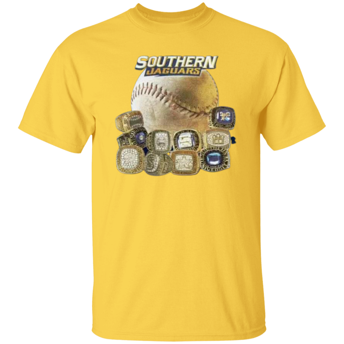 SU Baseball SWAC (Southern Wins Another Championship) Rings G500 5.3 oz. T-Shirt