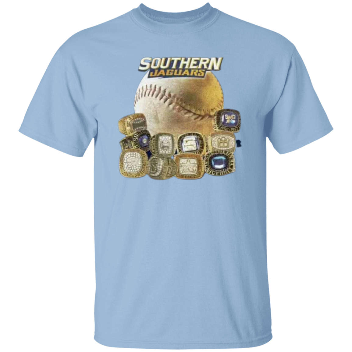 SU Baseball SWAC (Southern Wins Another Championship) Rings G500 5.3 oz. T-Shirt