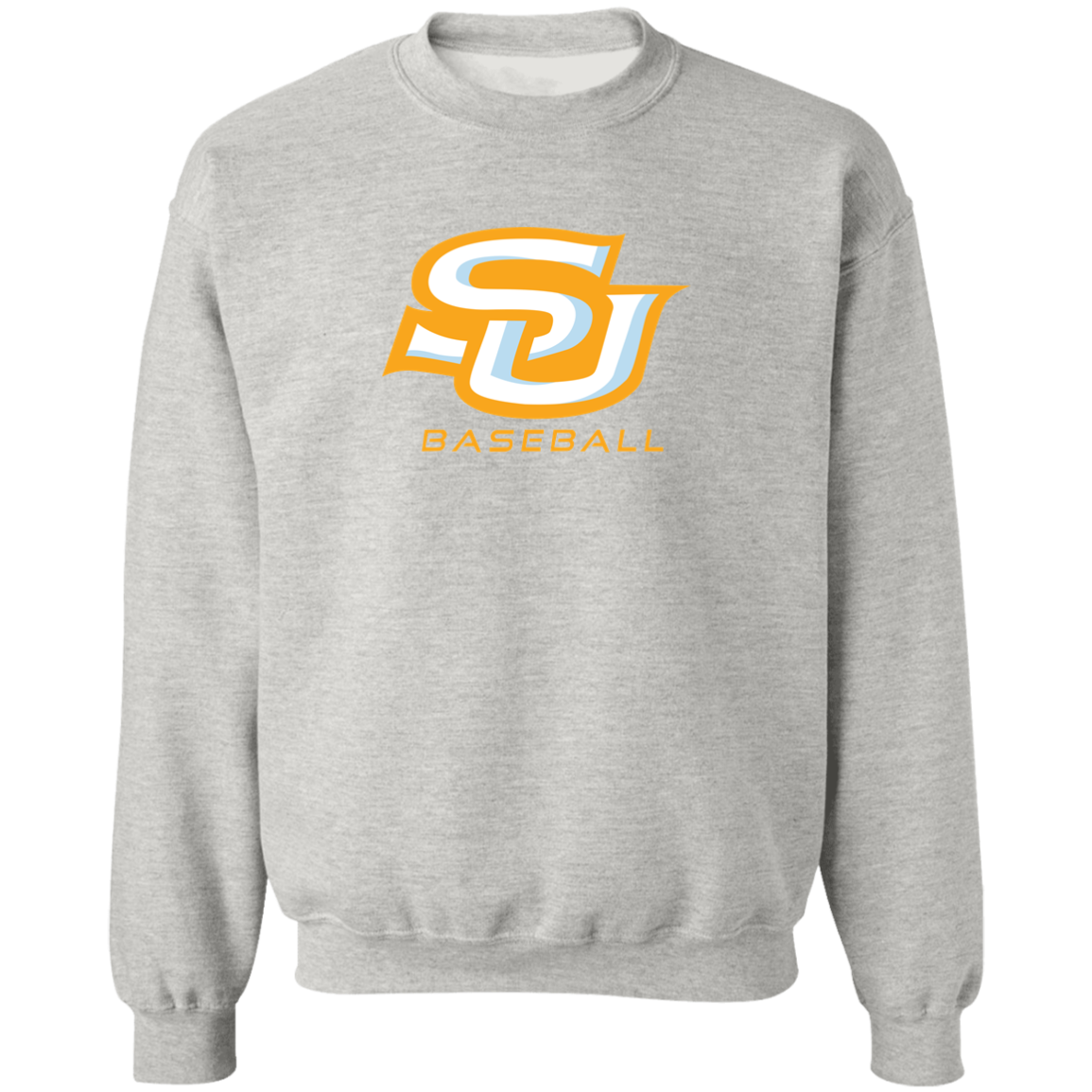 SU Baseball Gold Z65x Pullover Crewneck Sweatshirt 8 oz (Closeout)