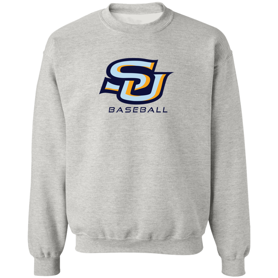 SU Baseball navy Z65x Pullover Crewneck Sweatshirt 8 oz (Closeout)