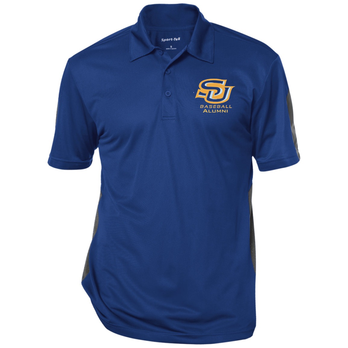 SU BB Alum Gold ST695 Performance Textured Three-Button Polo