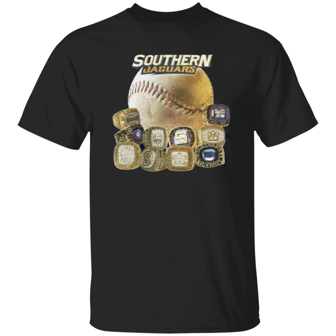 SU Baseball SWAC (Southern Wins Another Championship) Rings G500 5.3 oz. T-Shirt