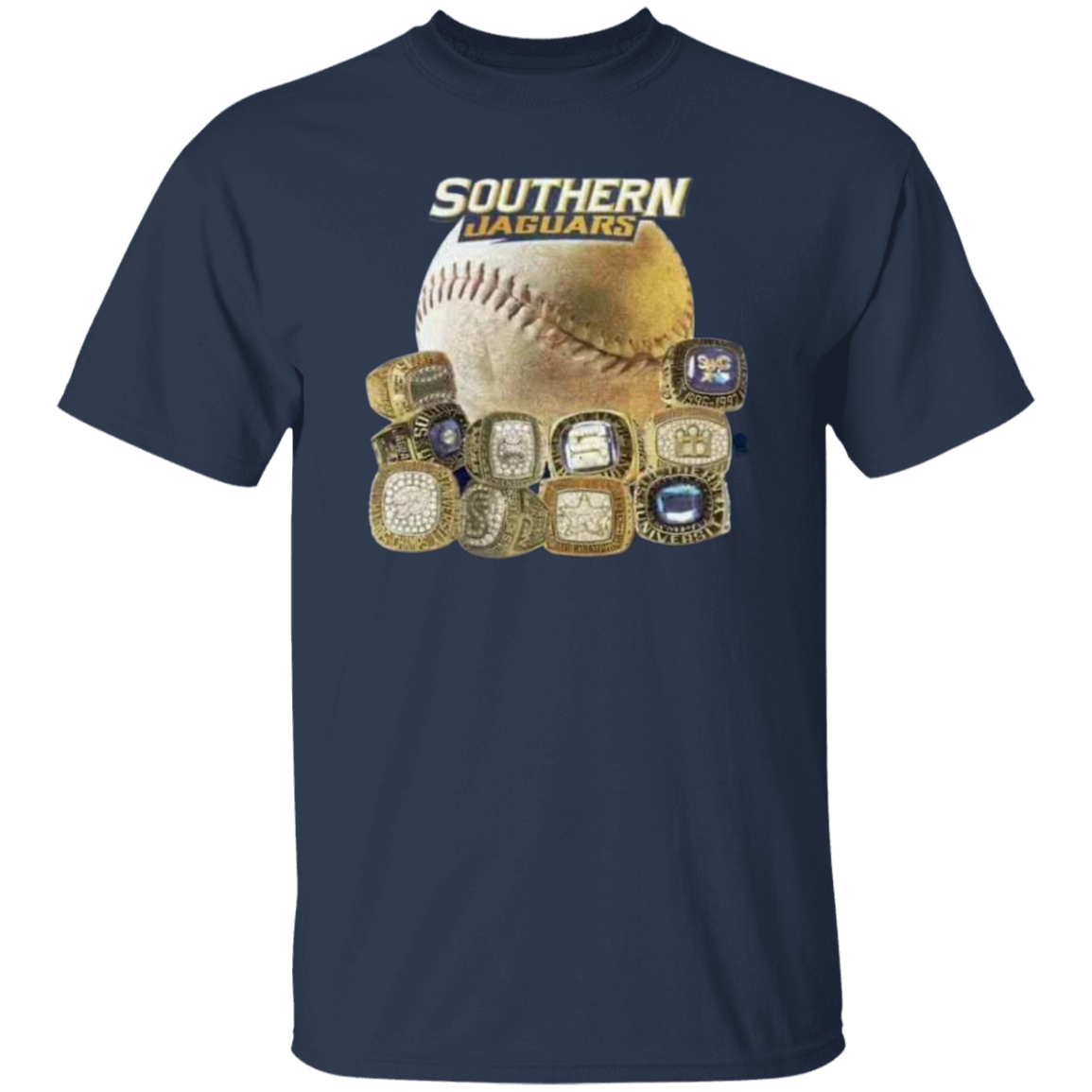 SU Baseball SWAC (Southern Wins Another Championship) Rings G500 5.3 oz. T-Shirt