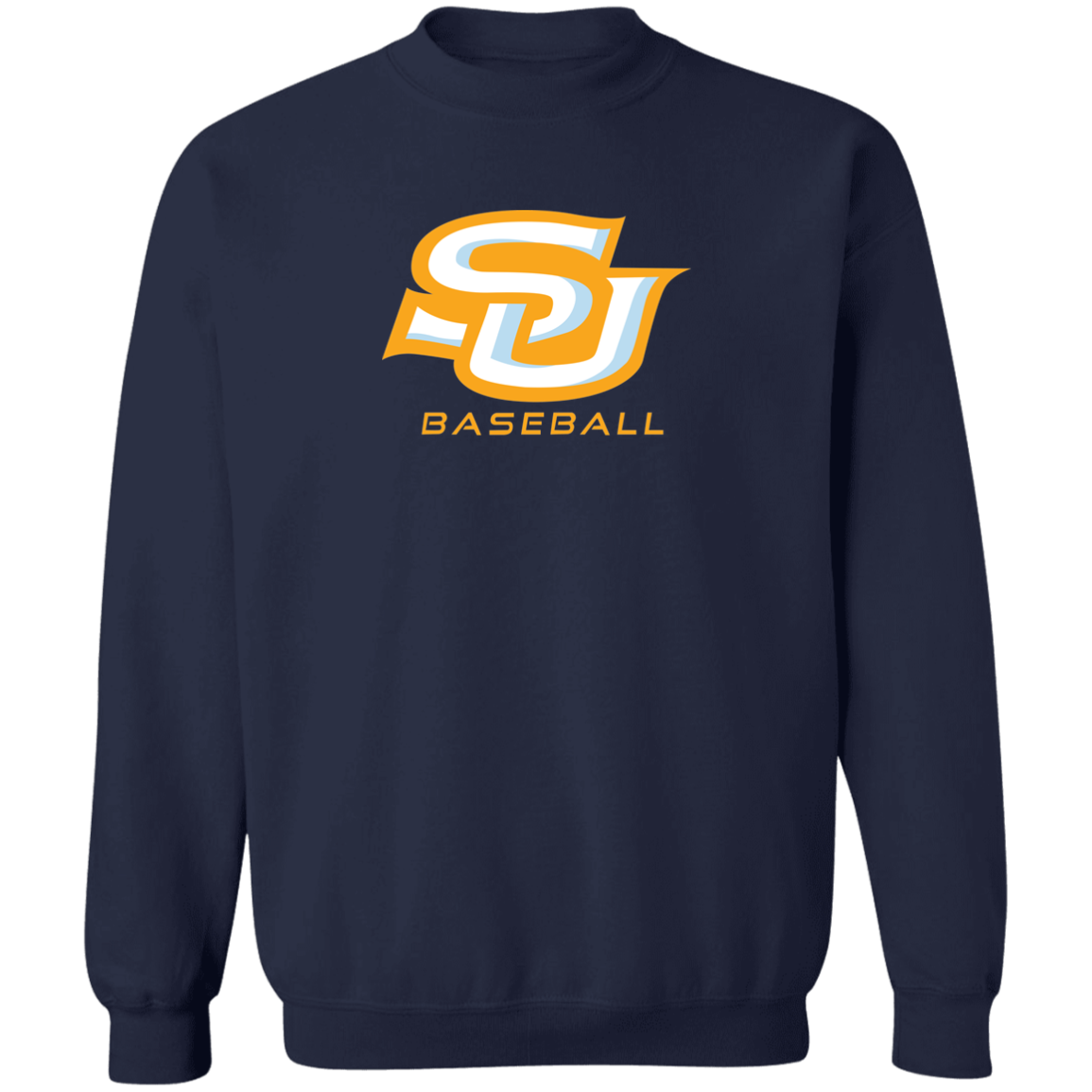 SU Baseball Gold Z65x Pullover Crewneck Sweatshirt 8 oz (Closeout)