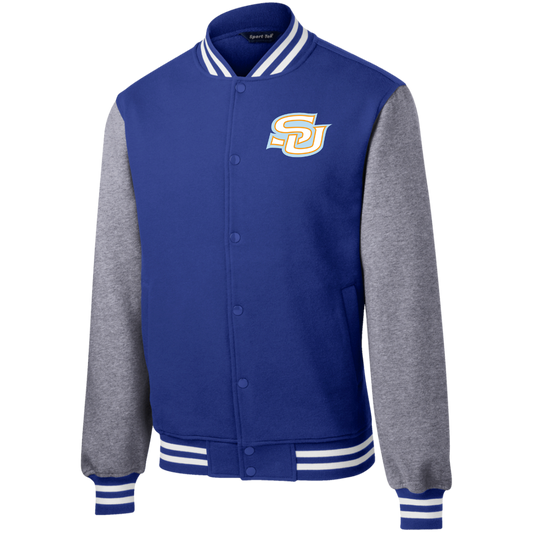 SU ST270 Fleece Letterman Jacket