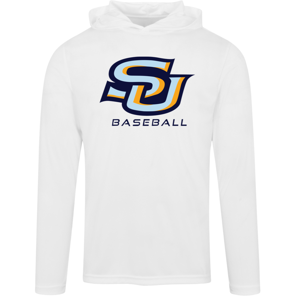 SU Baseball Navy TT41 Team 365 Mens Zone Hooded Tee