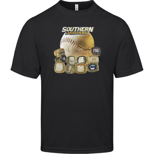 SU Jaguar Baseball Rings TT11 Team 365 Mens Zone Tee