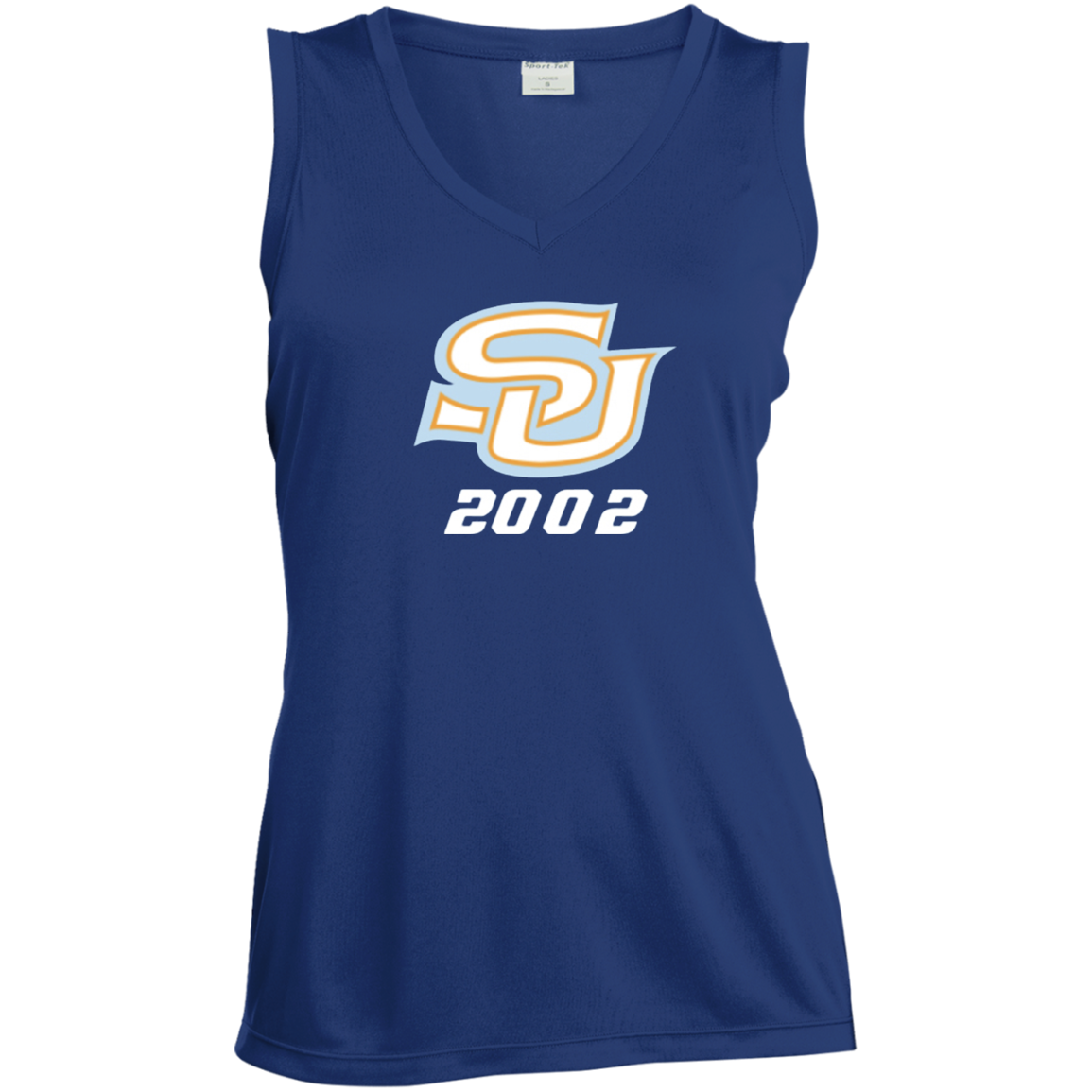 SU c/o 2002 LST352 Ladies' Sleeveless V-Neck Performance Tee