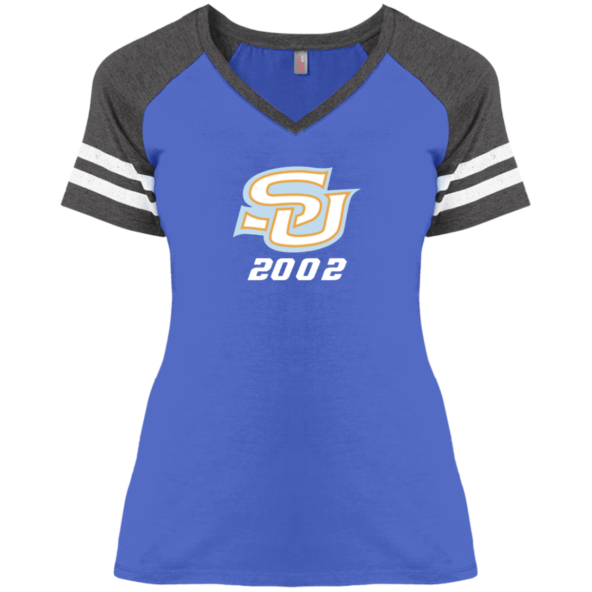 SU c/o 2002 DM476 Ladies' Game V-Neck T-Shirt