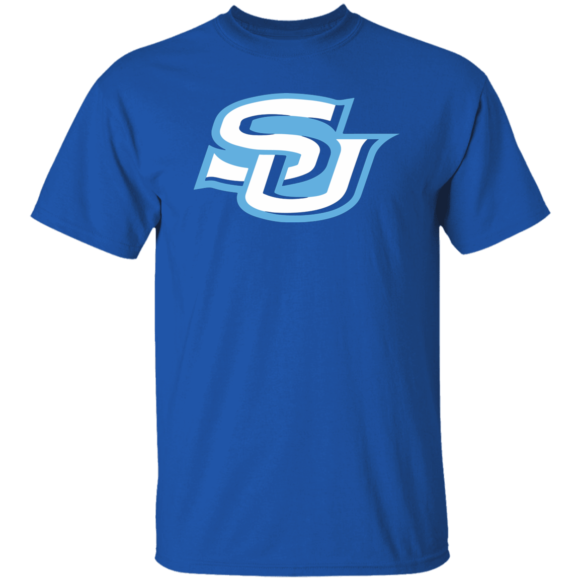 SU white/blue Logo G500 5.3 oz. T-Shirt