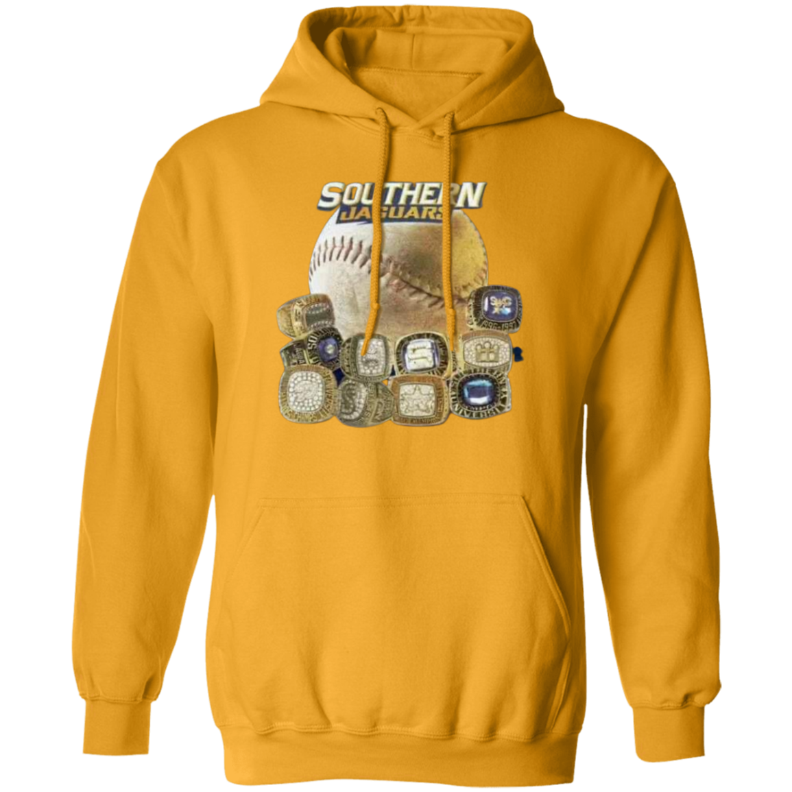 SU Baseball SWAC (Southern Wins Another Championship)  Rings G185 Pullover Hoodie