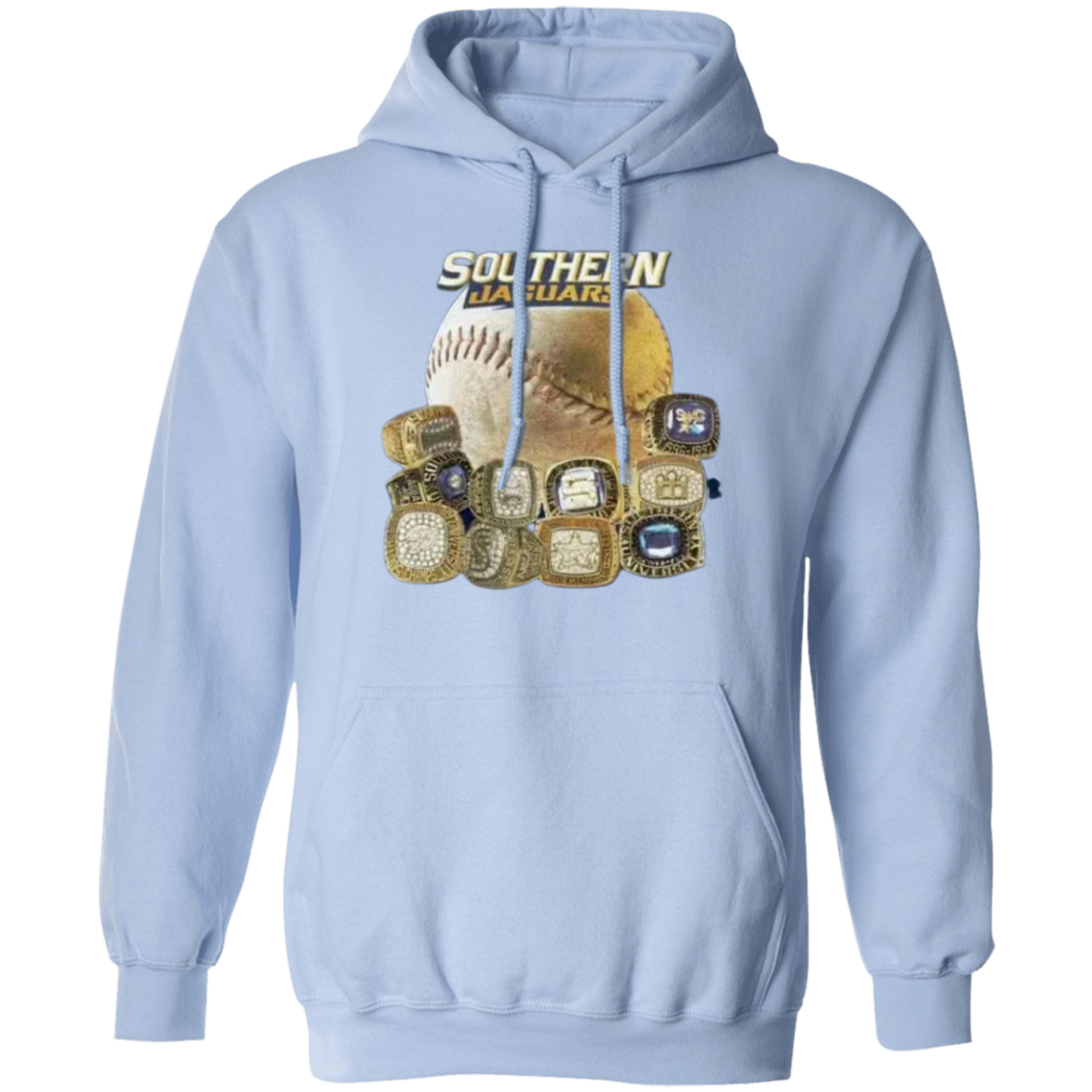 SU Baseball SWAC (Southern Wins Another Championship)  Rings G185 Pullover Hoodie