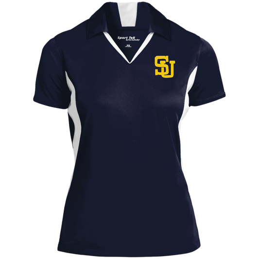 SU Baseball 1987 Edition LST655 Ladies' Colorblock Performance Polo