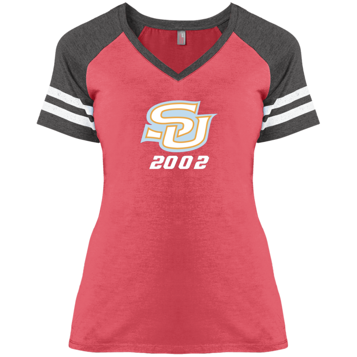 SU c/o 2002 DM476 Ladies' Game V-Neck T-Shirt