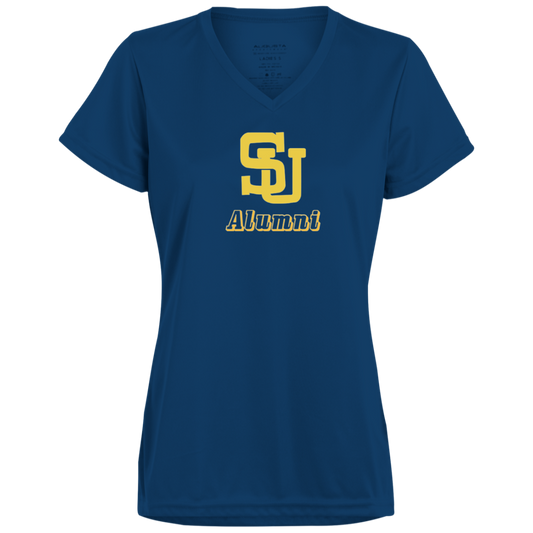SU Alum 1987 Edition 1790 Ladies’ Moisture-Wicking V-Neck Tee