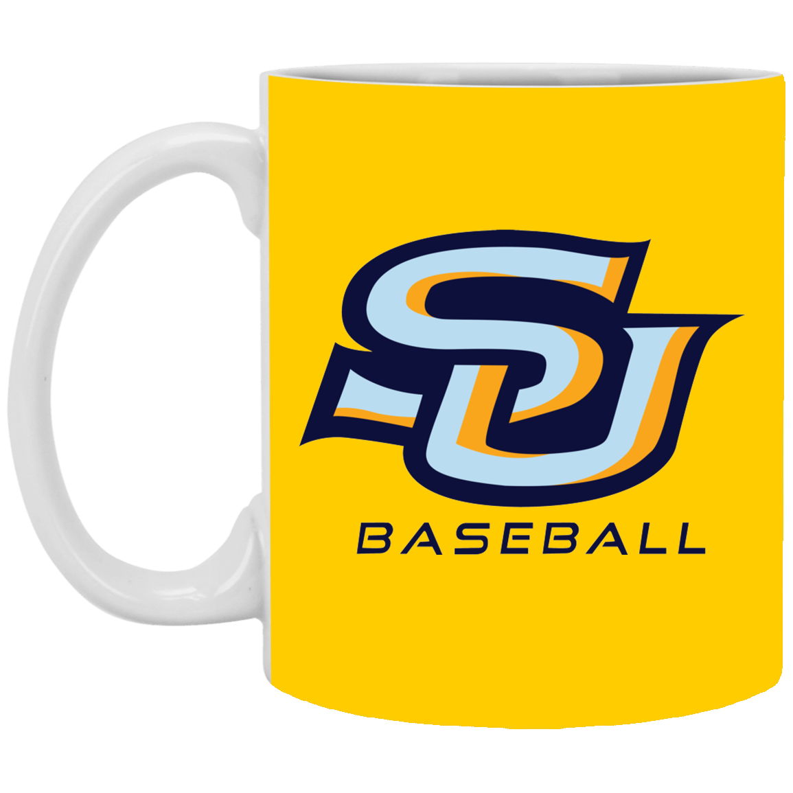 SU Baseball navy XP8434 11 oz. White Mug