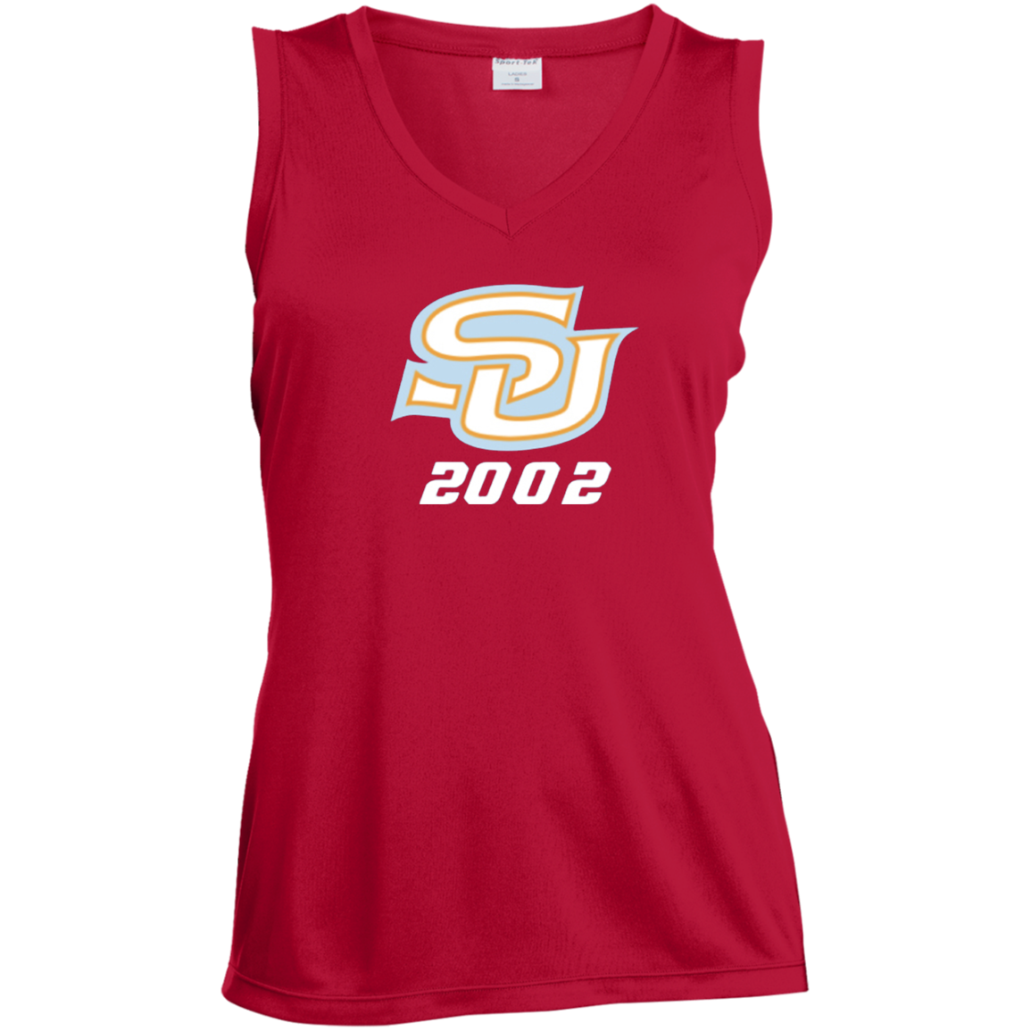 SU c/o 2002 LST352 Ladies' Sleeveless V-Neck Performance Tee