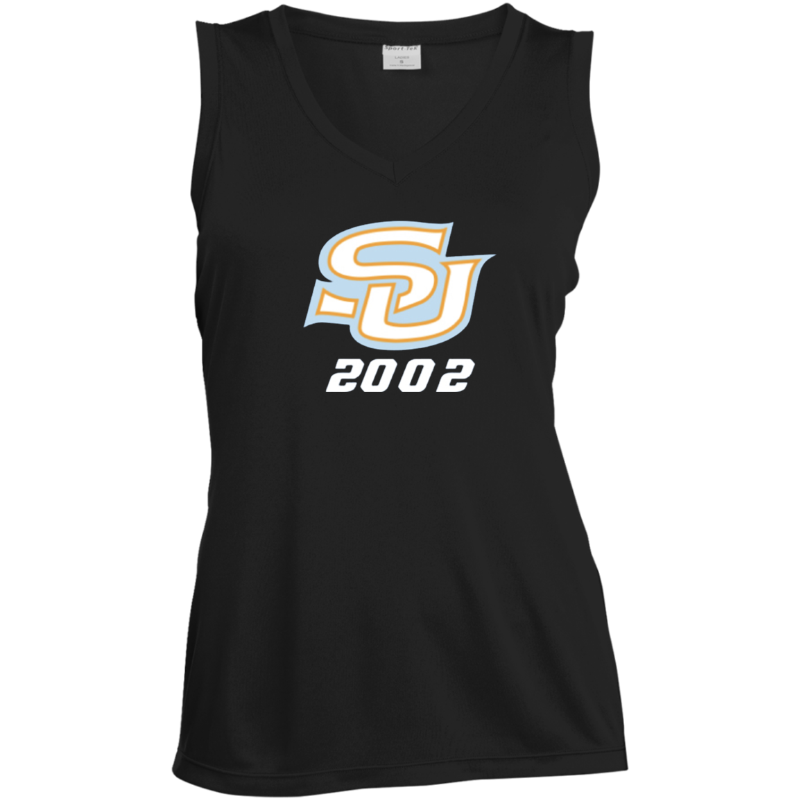 SU c/o 2002 LST352 Ladies' Sleeveless V-Neck Performance Tee