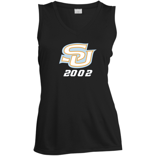 SU c/o 2002 LST352 Ladies' Sleeveless V-Neck Performance Tee